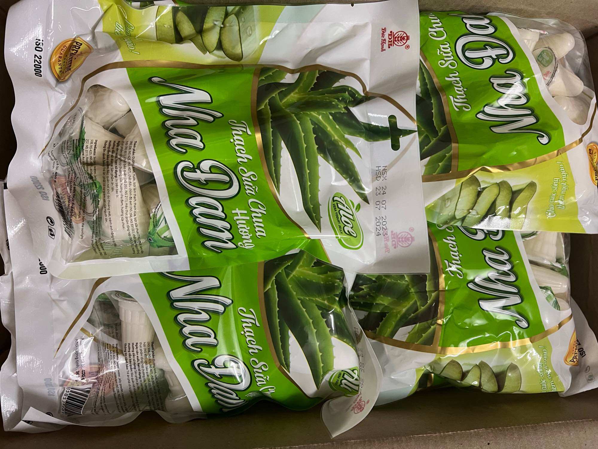 THẠCH SỮA CHUA NHA ĐAM ĐỨC HẠNH TÚI 400gr