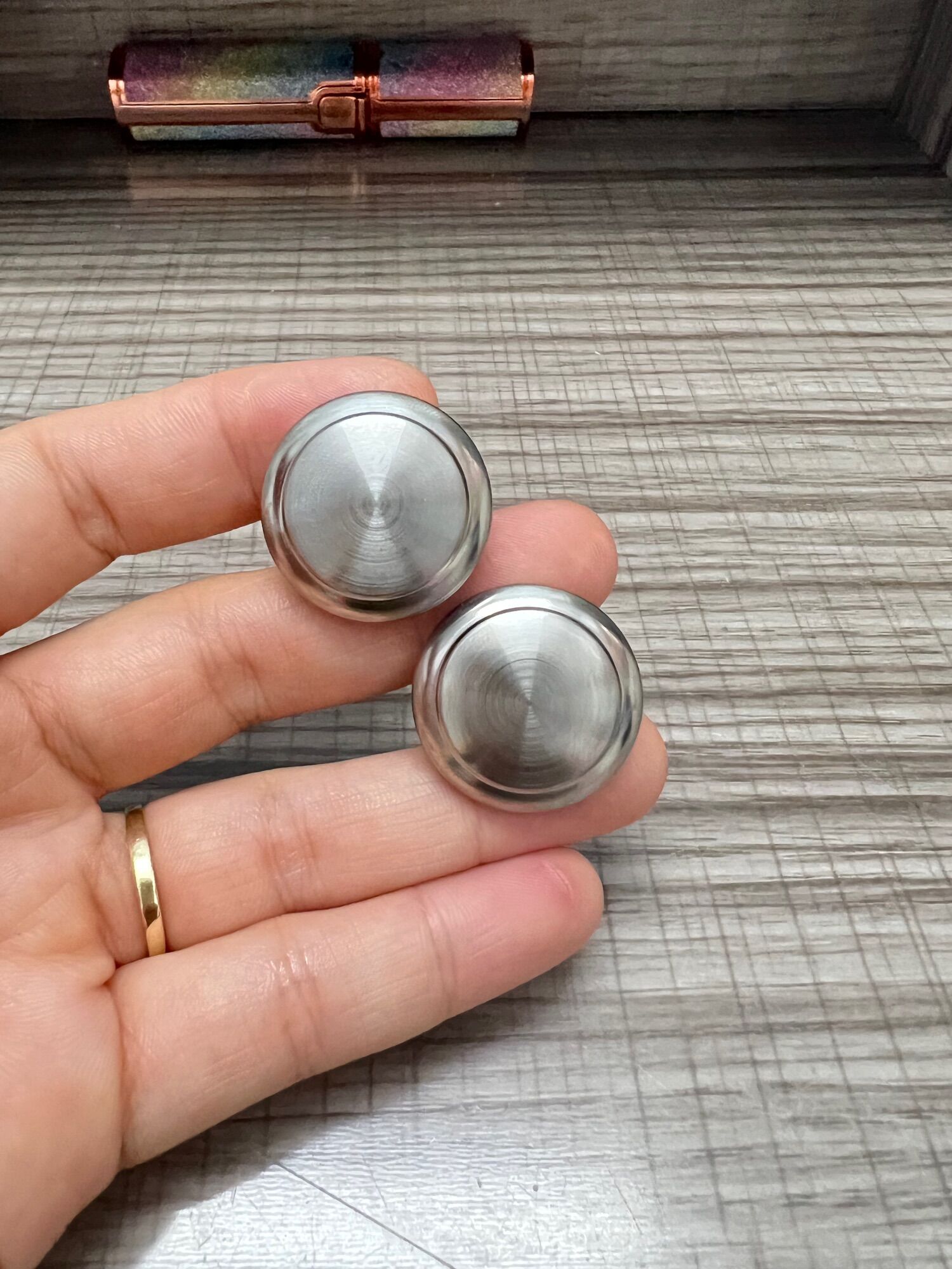 Núm tay nắm tủ inox bản rộng 3cm