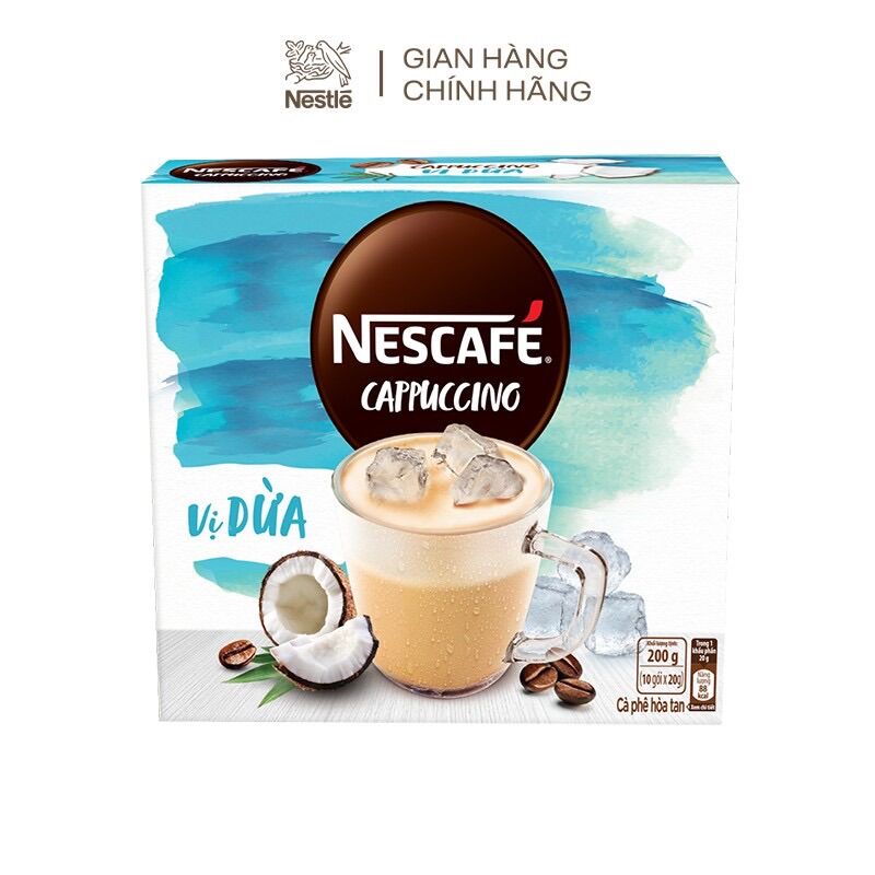 Cà phê hoà tan nescafe’ cappuccino vị dừa