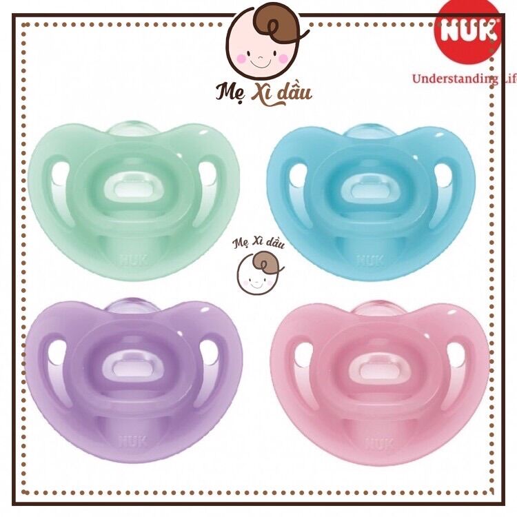 Shop mẹ xì dầu Ti giả NUK Sensitive Silicone chính hãng