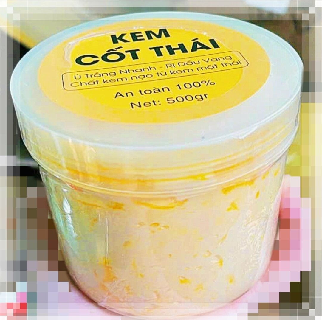 Kem trắng da body cốt thái rỉ dầu vàng 500gr