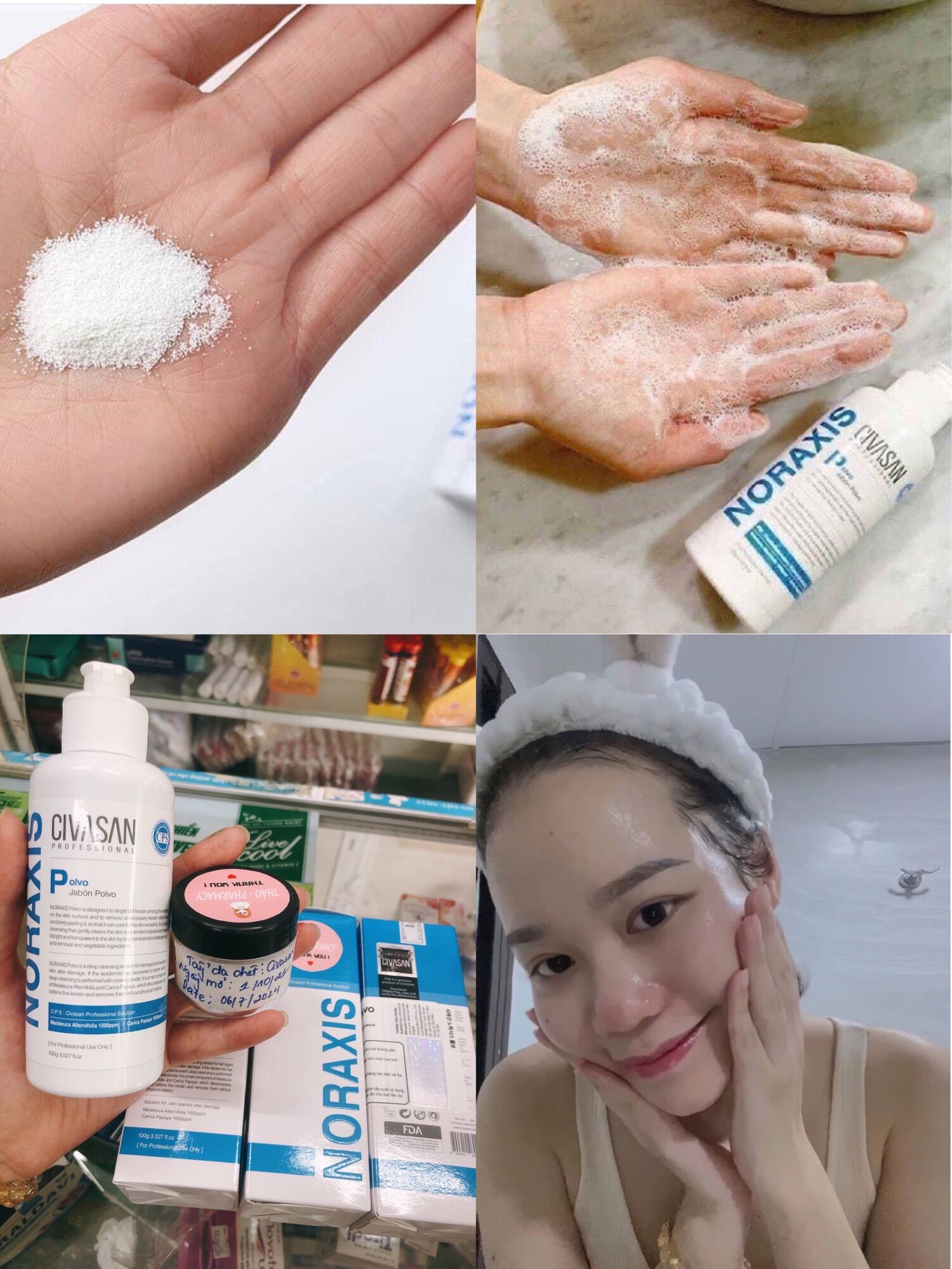Tẩy da chết Enzyme Civasan polvo