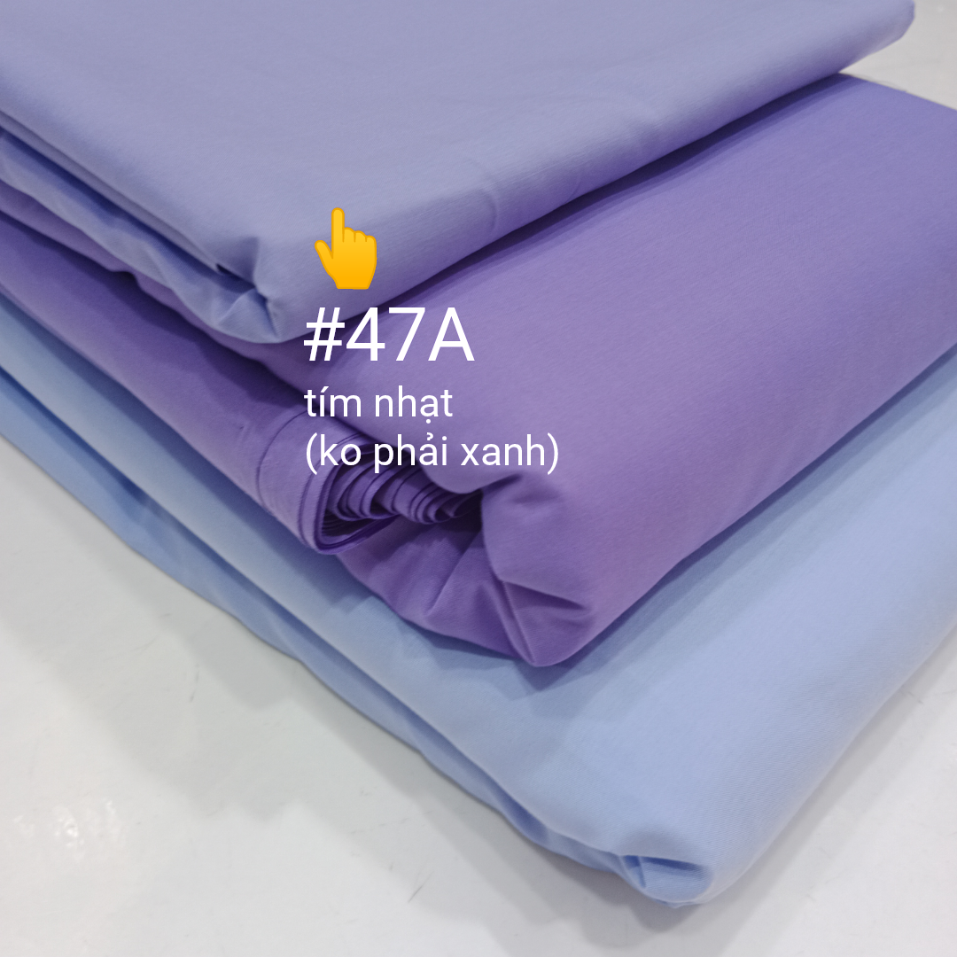 Vải May Áo Màu Tím Nhạt/ Tím Hoa Cà