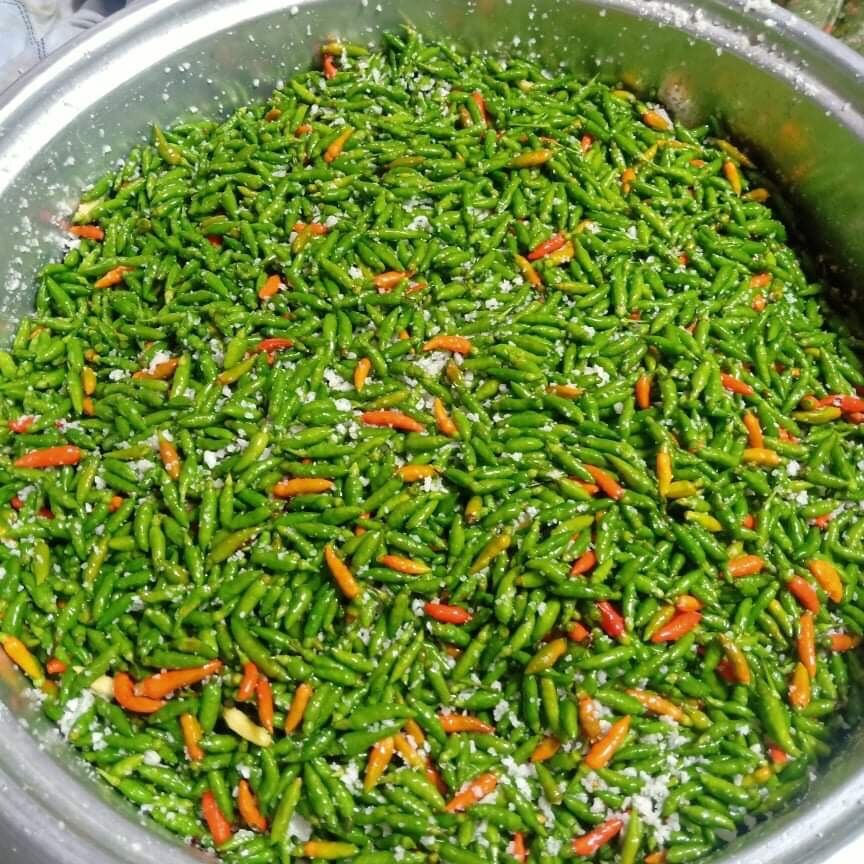 Ớt thóc sóc muối (200k//3 chai y hình)