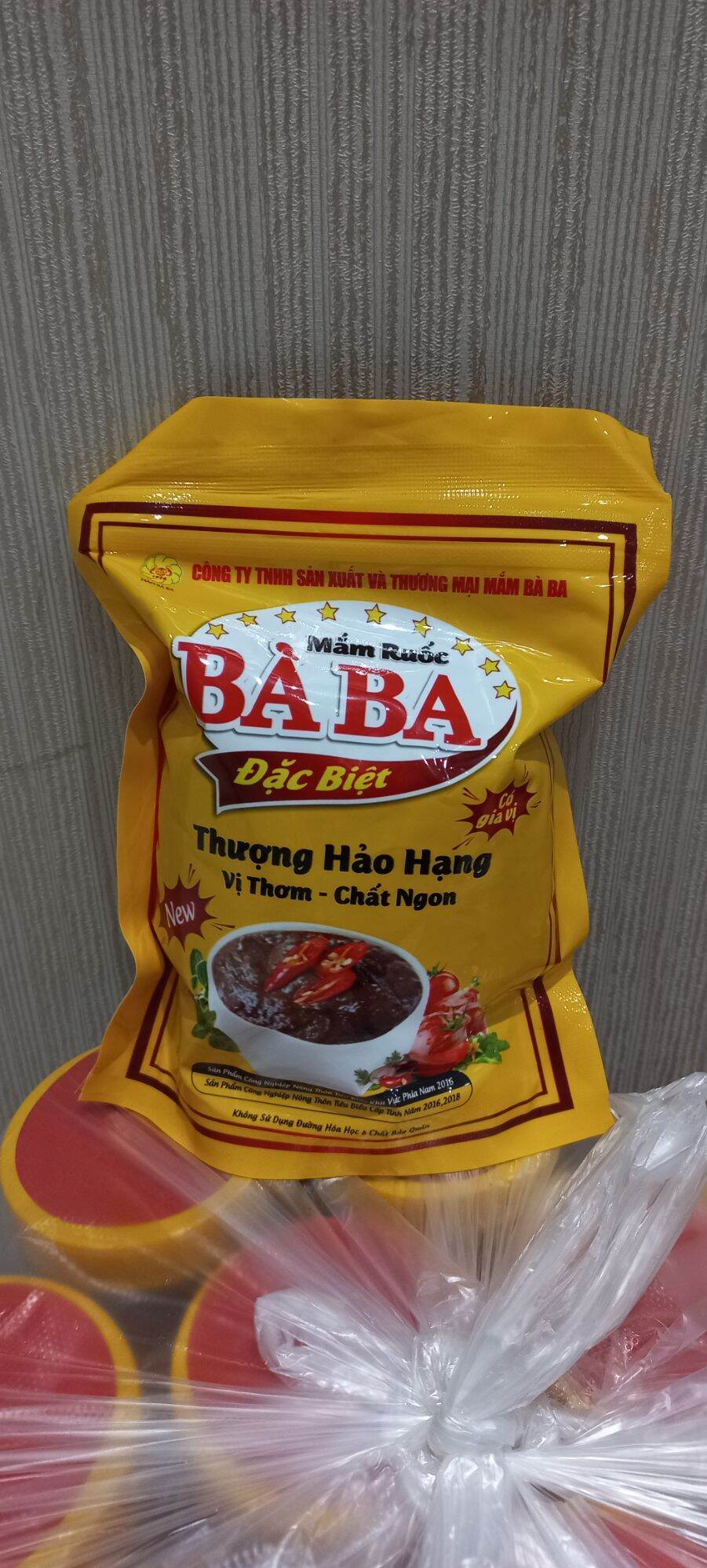 Mắm ruốc bà ba có gia vị túi 450gr