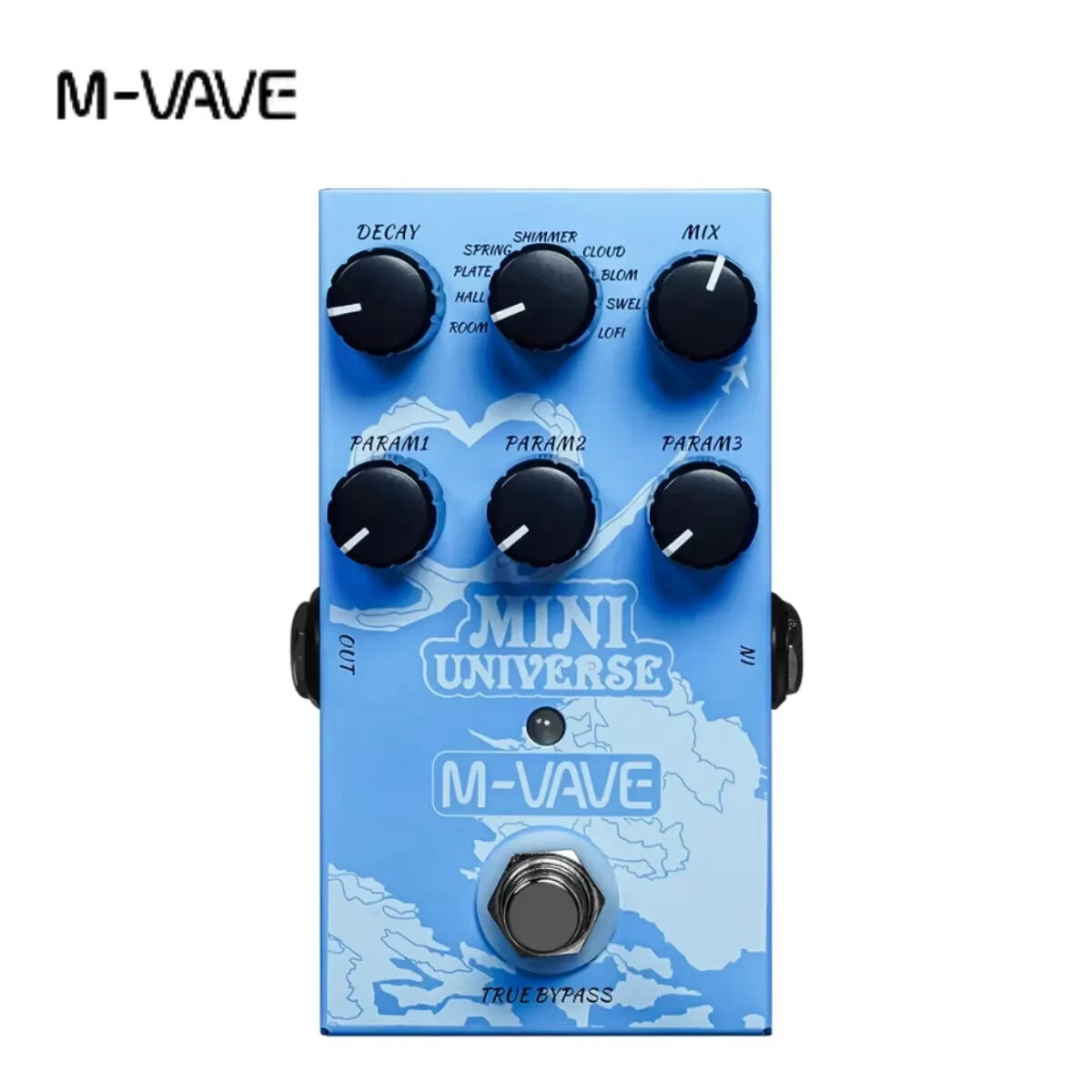 Pedal Delay Kỹ Thuật Số M-VAVE Elemental Với 9 Hiệu Ứng Amp Cổ Điển EQ 3 Băng Tần True Bypass Dành C
