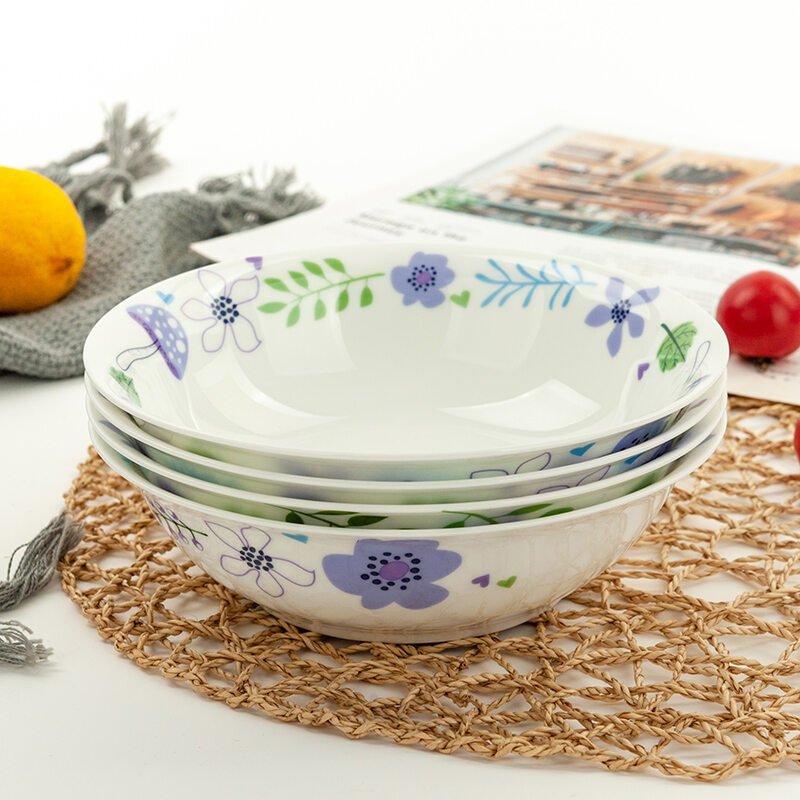Gốm sứ đường sơn, bát hình nón 7 inch, bát canh, bát gốm sứ, bát mì, bát cháo cỡ lớn