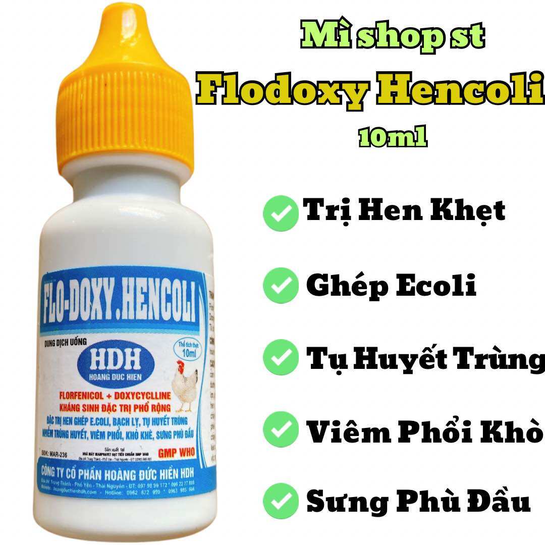 Flodoxy hen gà, khò khè cho gà đá