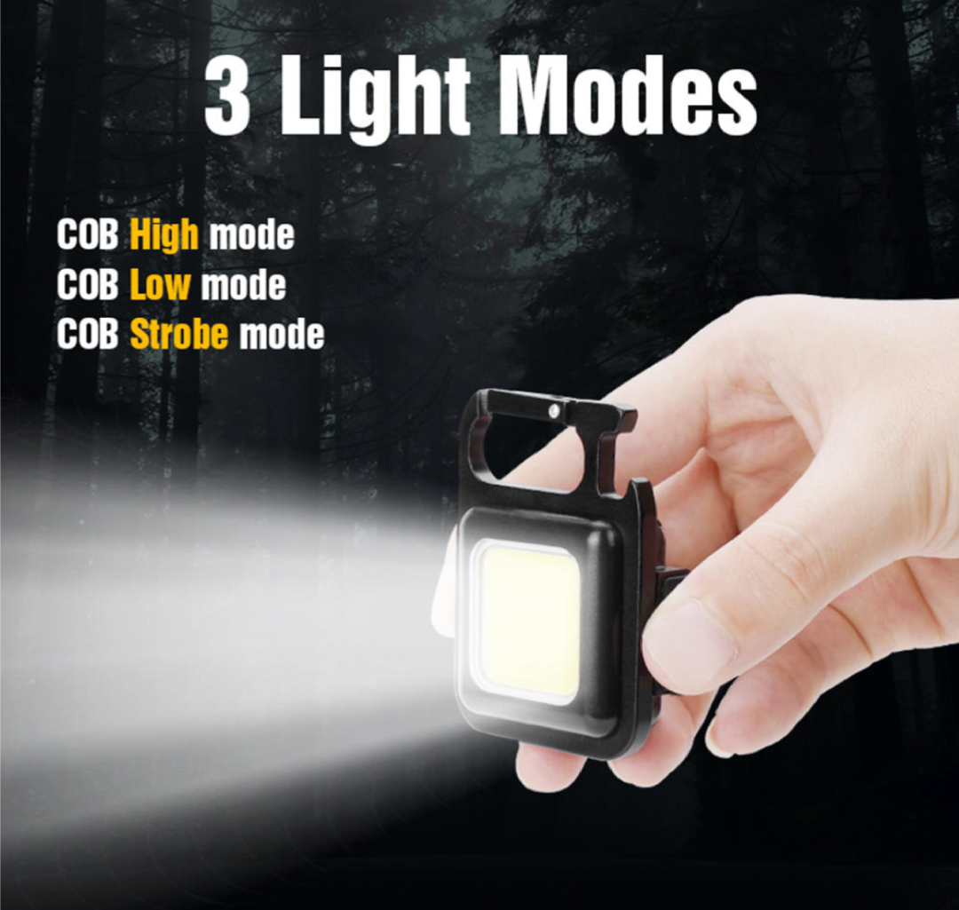 Đèn Led Cob Siêu Sáng Khẩn Cấp Đa Năng Móc Khoá