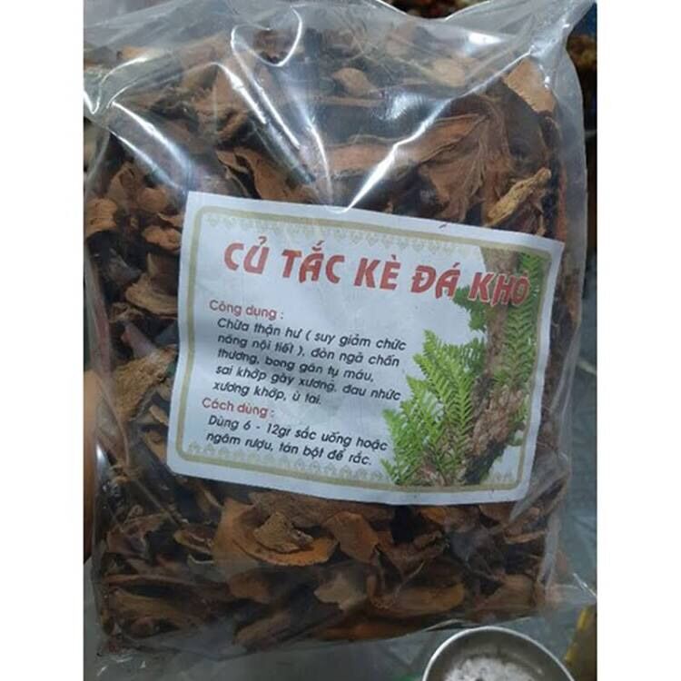 [ 500gr ] Cốt Toái Bổ ( củ Tắc Kè Đá ) khô thái lát - Vàng đẹp