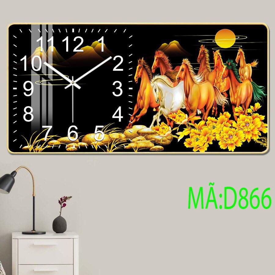 Tranh Đồng Hồ Tráng Gương 5D