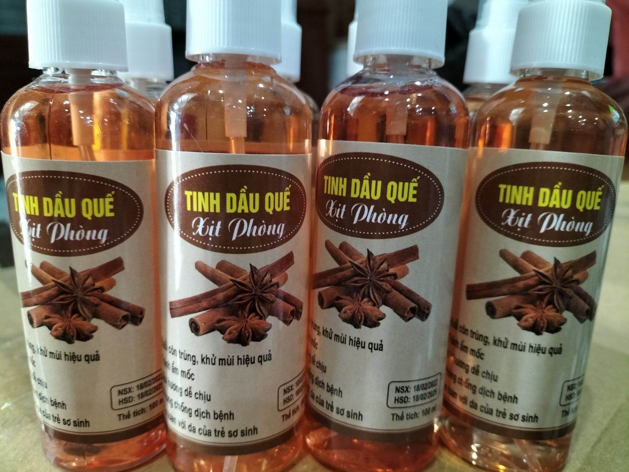 chai xịt tinh dầu quế 100ml