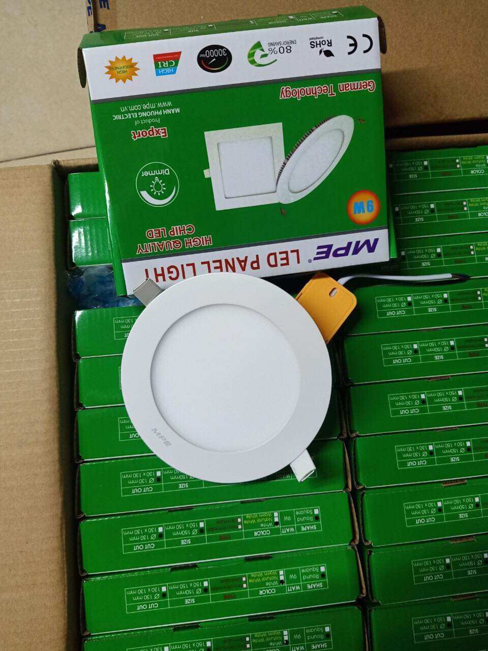 [HCM] ĐÈN LED ÂM TRẦN 6W MPE (SÁNG TRẮNG - SÁNG VÀNG)