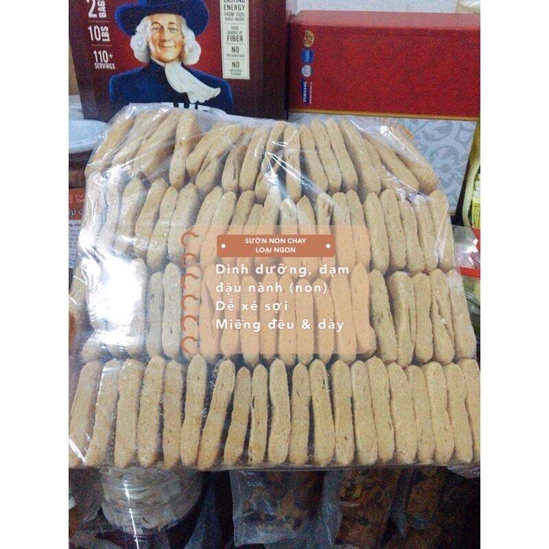 Sườn non chay HOA Y loại ngon đặc biệt miếng dày, to dễ xé sợi | 1kg