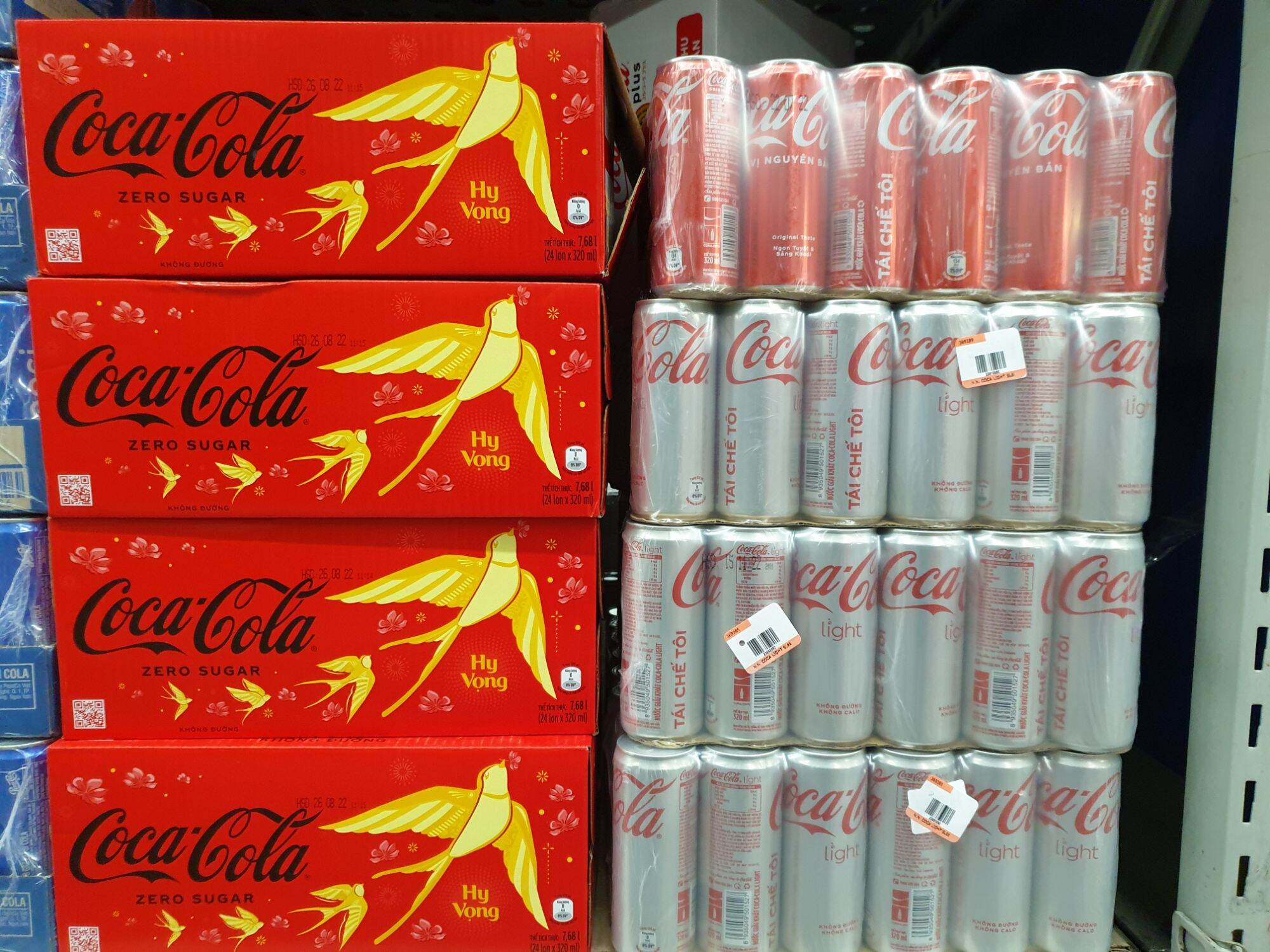 (Set 24 lon) Nước ngọt Coca Không Đường - Coca Zero (Lon 320ml) (Date mới T10/2025)