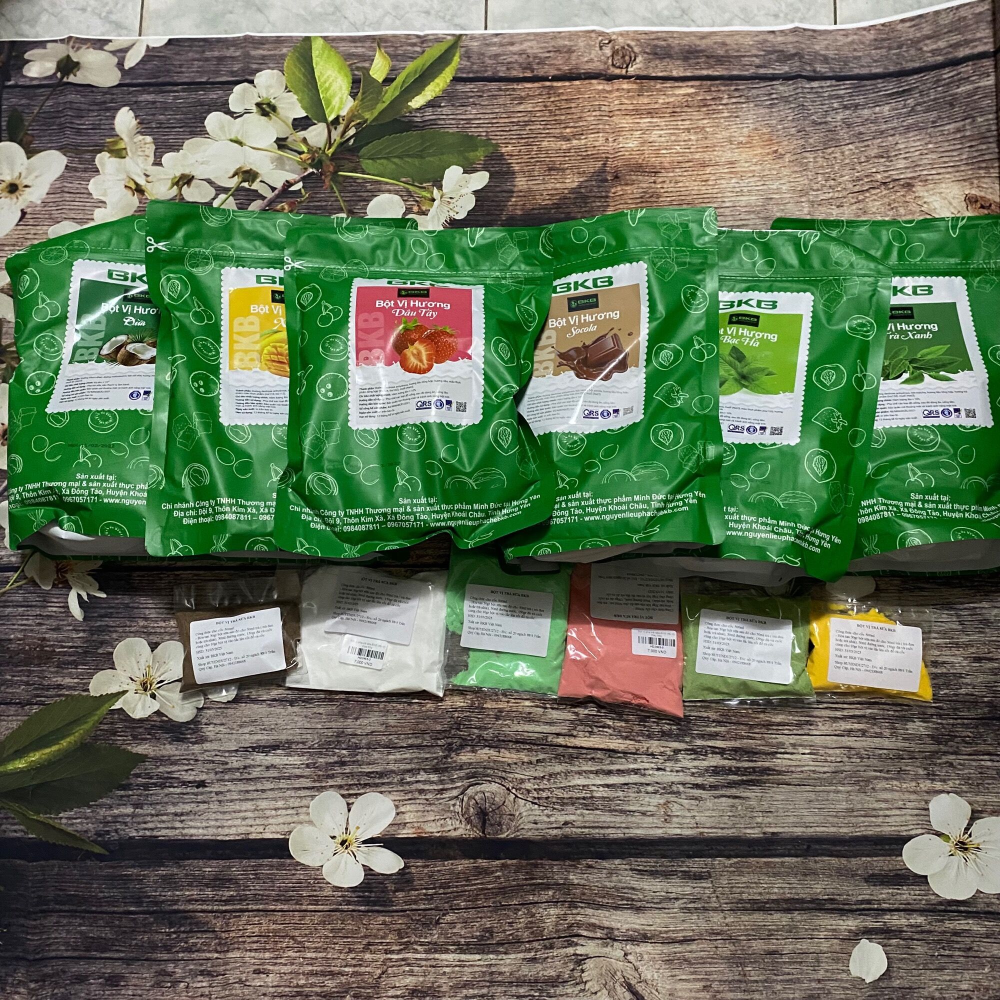 Bột vị pha trà sữa bkb chia 100g