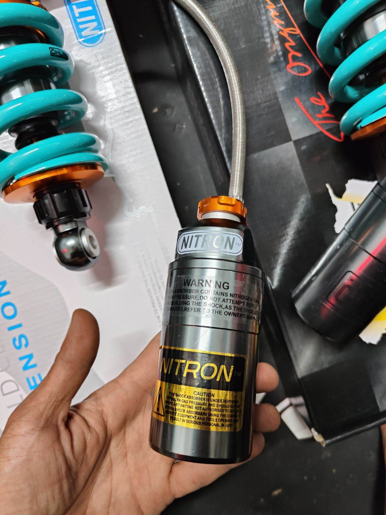 [HCM]Phuộc NITRON bình dầu lắp Ex135 Ex150 Ex2010 Ex2011 Ex155 Ex50cc