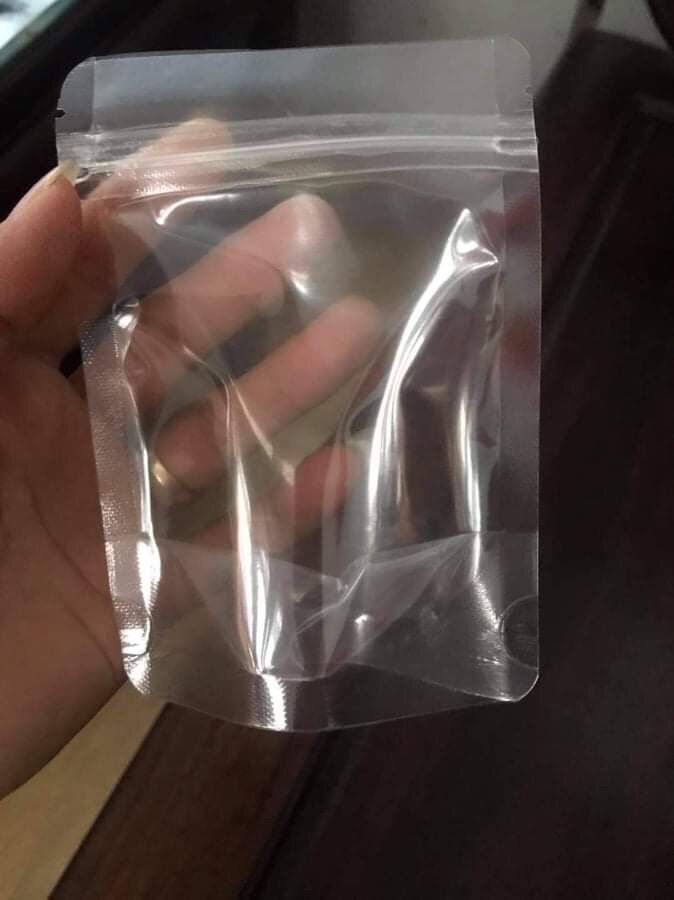 Túi zip trong đáy đứng (zipper 2 mặt trong, túi zip trà sữa)