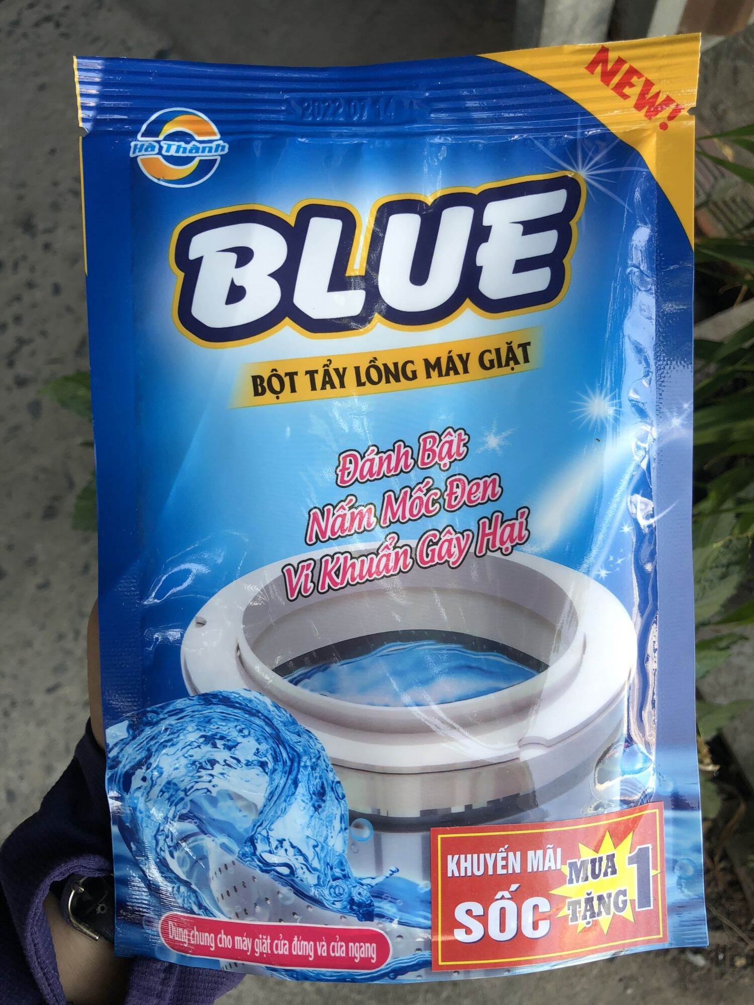 Bột tẩy lồng máy giặt Blue gói 450g