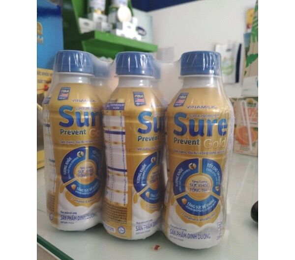 Sữa bột pha sẵn Sure Prevent Gold - Thùng 24 Chai x 200ml (dành cho người lớn tuổi)