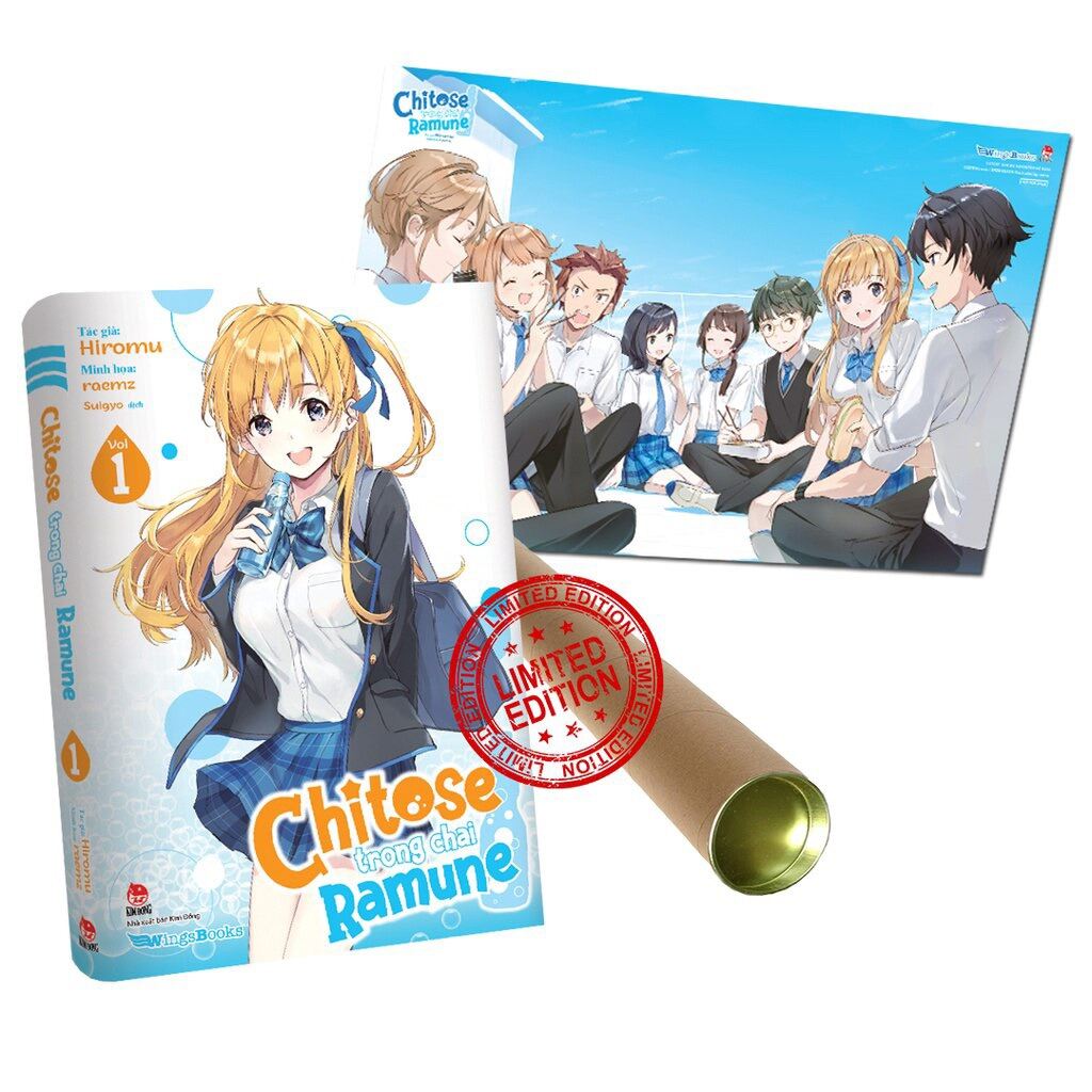 Chitose Trong Chai Ramune - Tập 1 - Bản Giới Hạn (Poster + Ống)