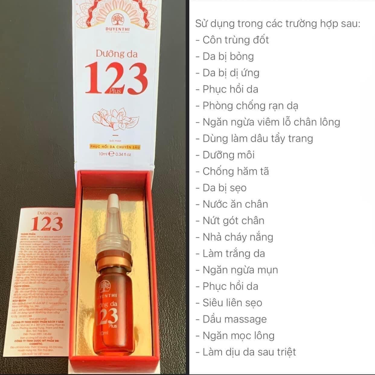 Dưỡng da 123 bách y sâm tái tạo phục hồi da mini 10ml