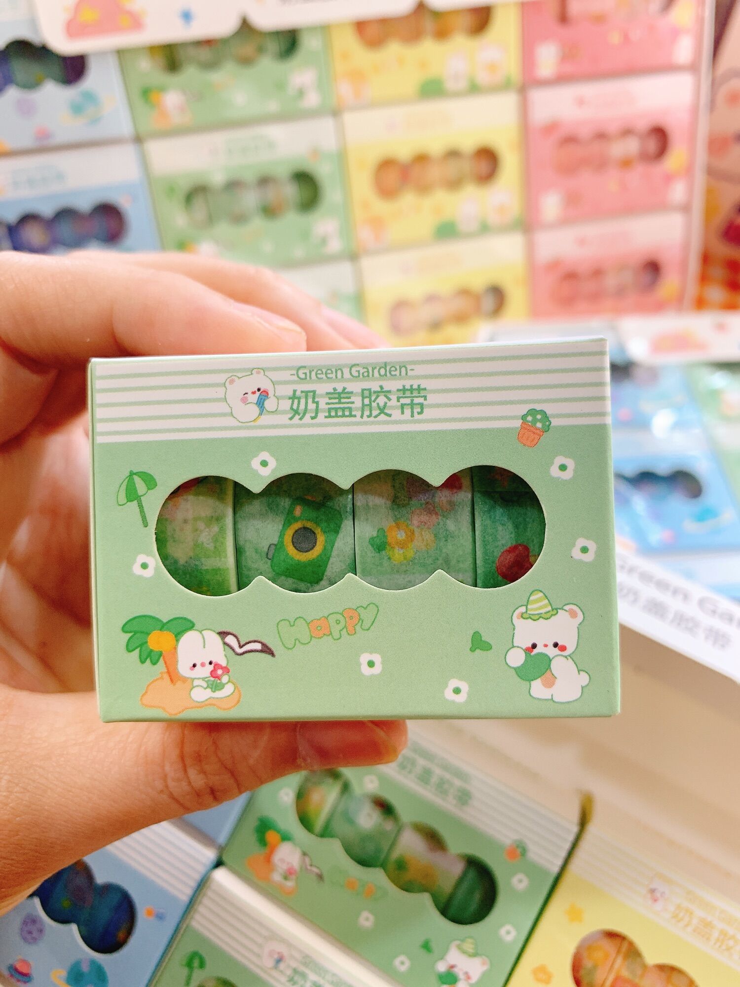 Set 4 cuộn washi tape