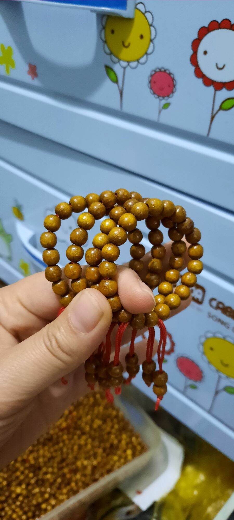 Vòng dâu cho bé sơ sinh hạt 6mm