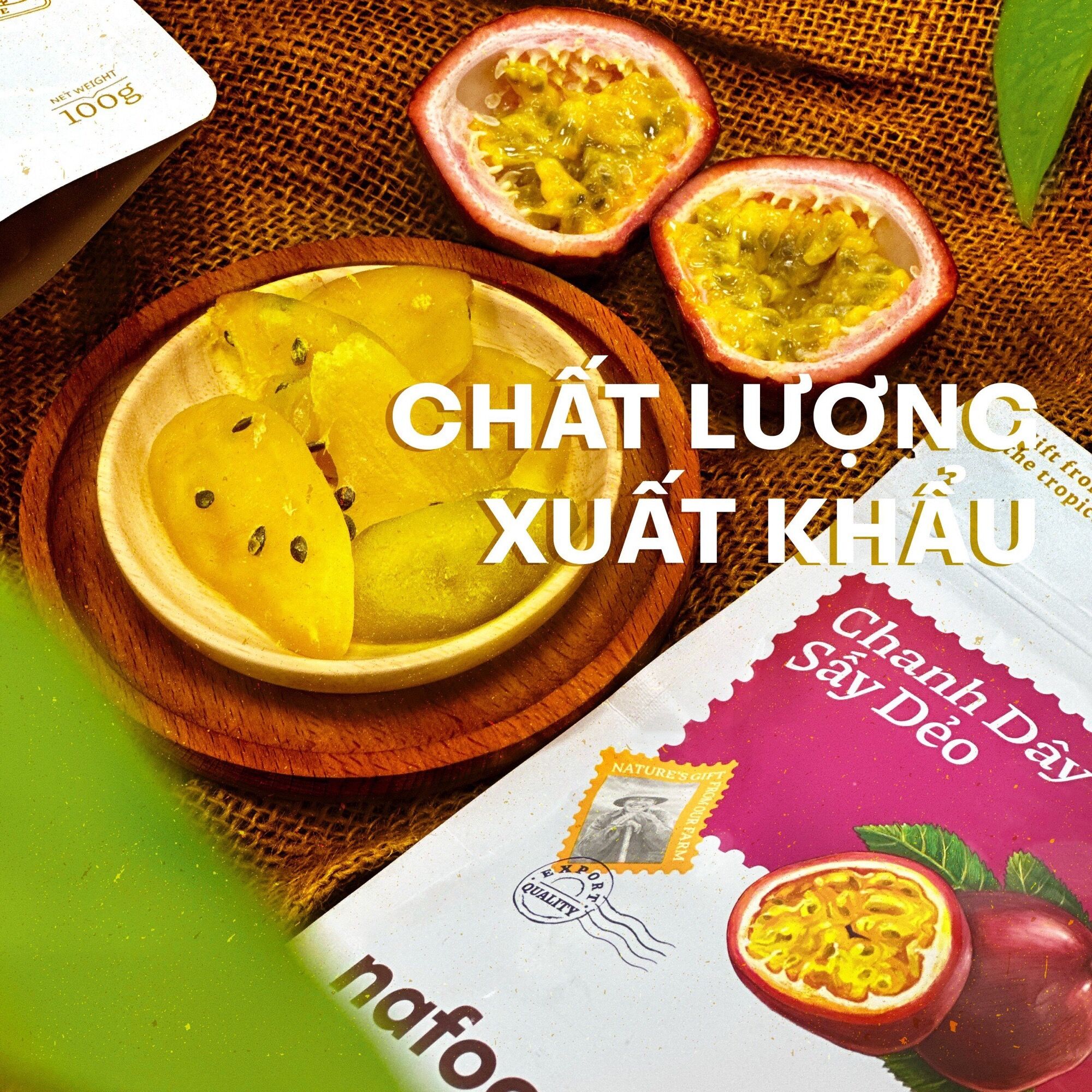 Chanh leo sấy dẻo 100gr Nafoods