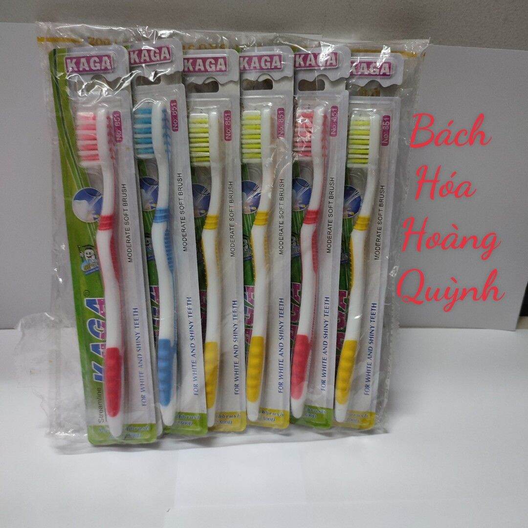Combo 12 cây bàn chải đánh răng Kaga