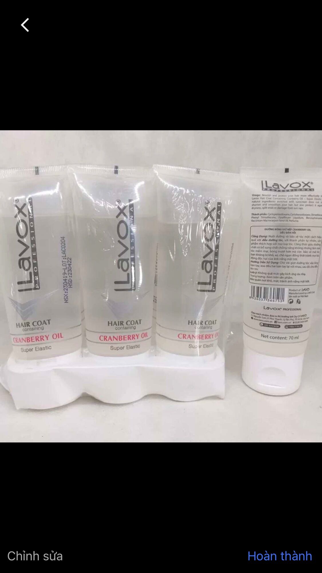 Dầu bóng típ lavox 60ml