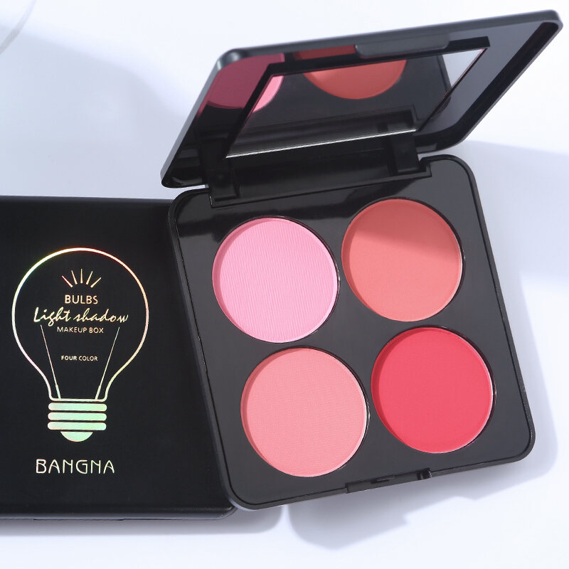 Bonna Authentic Blush and Shadow Highlighting Palette dành cho sinh viên Trang điểm khỏa thân giá cả phải chăng dành cho nữ Chống nước dễ màu