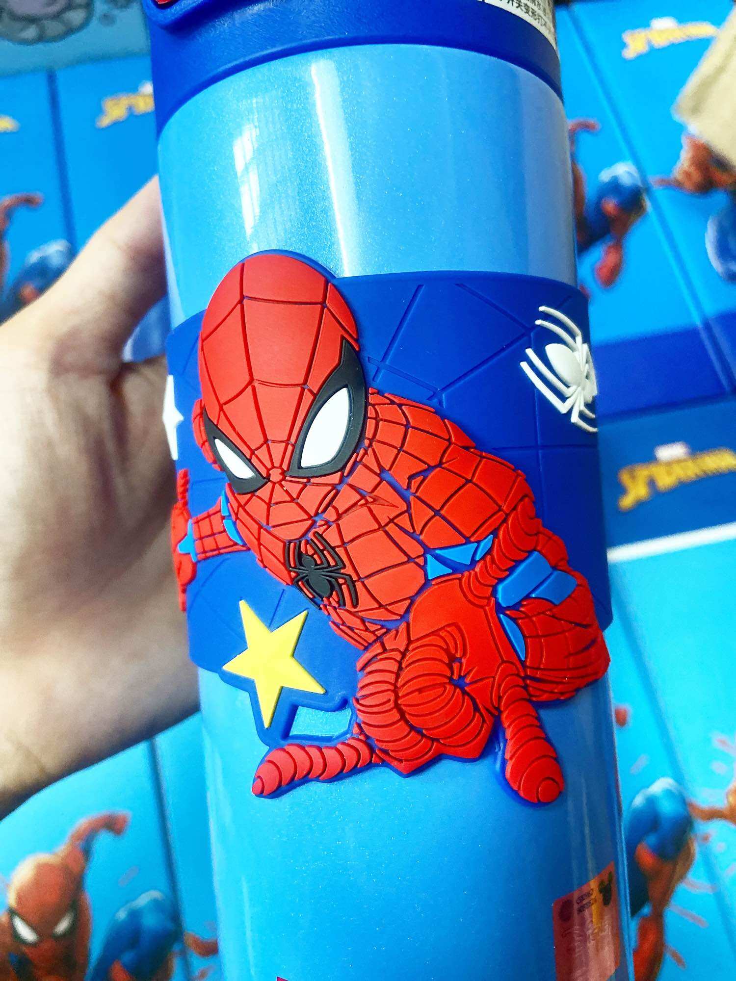 BÌNH GIỮ NHIỆT INOX 316 SPIDERMAN NẮP UỐNG 2 in 1