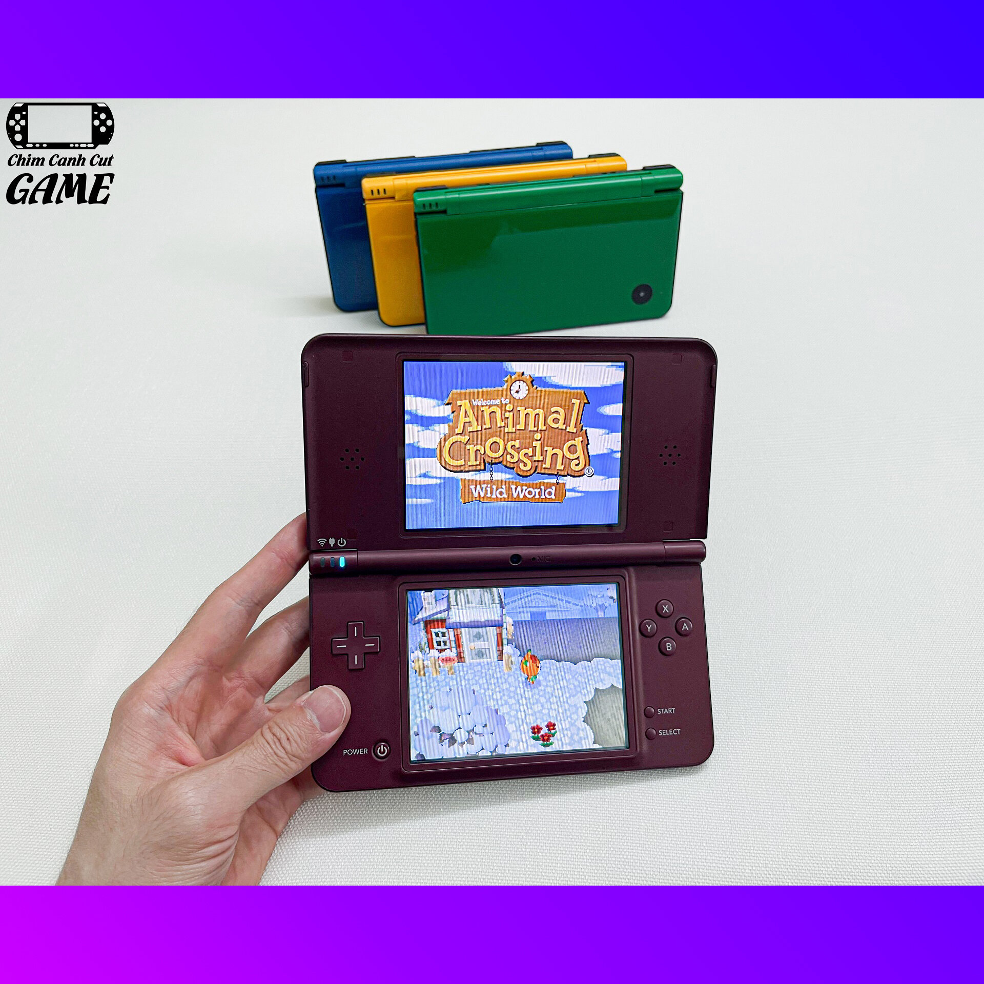 [CHÍNH HÃNG] Máy chơi Game Nintendo DSi LL (Miễn phí cài Game, Phụ kiện đầy đủ)