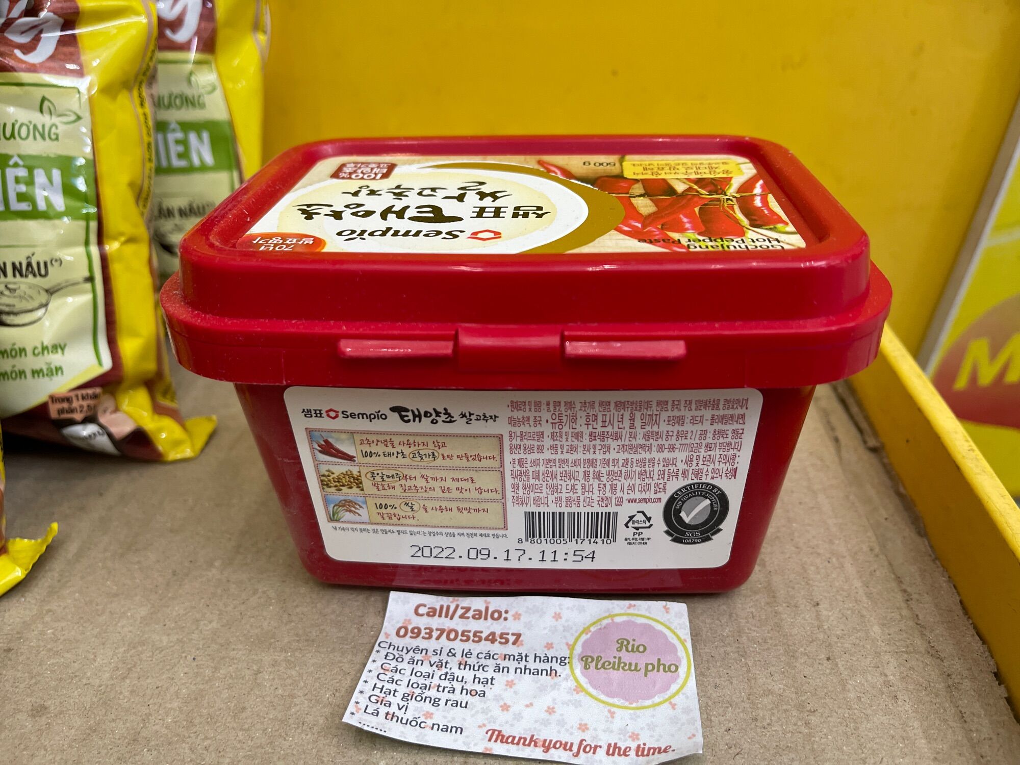 500gr tương ớt Hàn Quốc