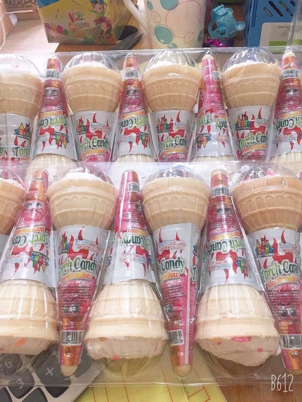 Kẹo kem ốc quế khay 10 chiếc
