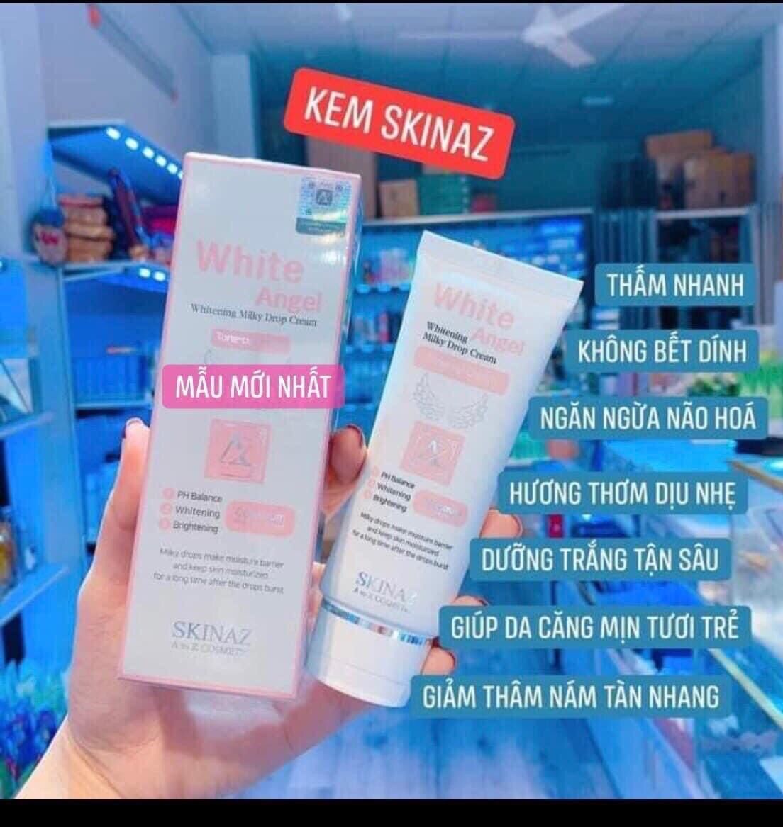 KEM WHITE ANGEL SKINAZ DƯỠNG TRẮNG THIÊN THẦN TỪ SỮA NON CÔ ĐẶC 70g