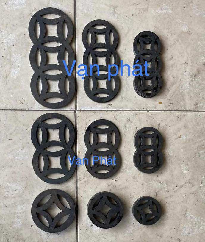 Đồng tiền sắt dày 3mm phi 80, phi 100, phi 120 cho hàng rào cửa cổng