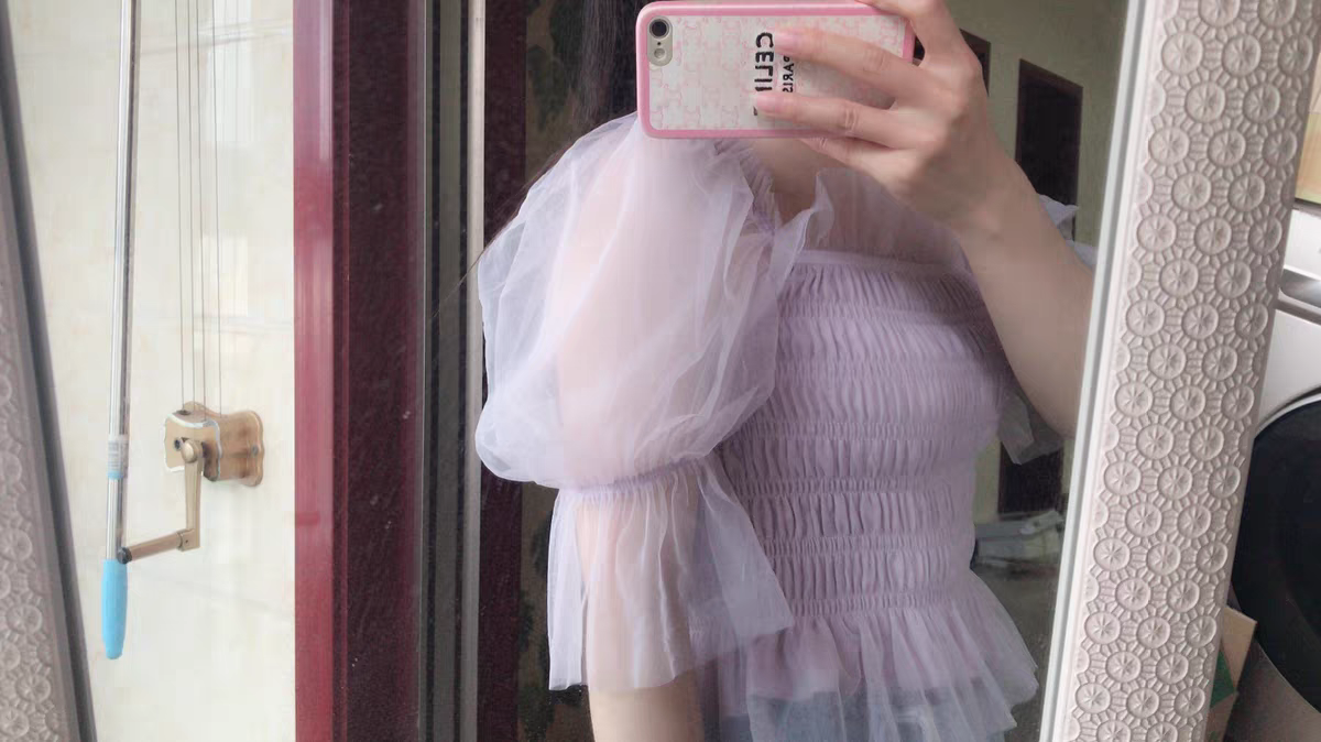 Áo Tay Bồng Vero trắng M