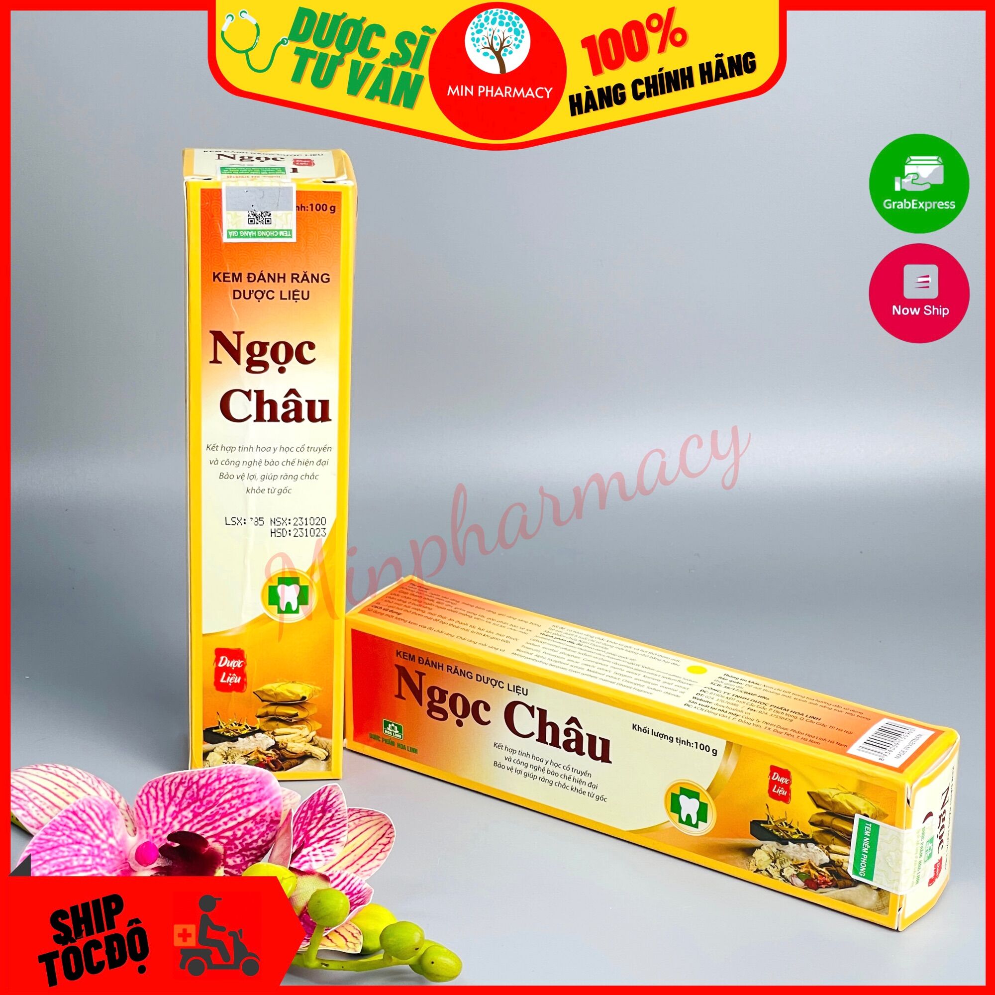 Kem đánh răng dược liệu ngọc châu truyền thống - minpharmacy