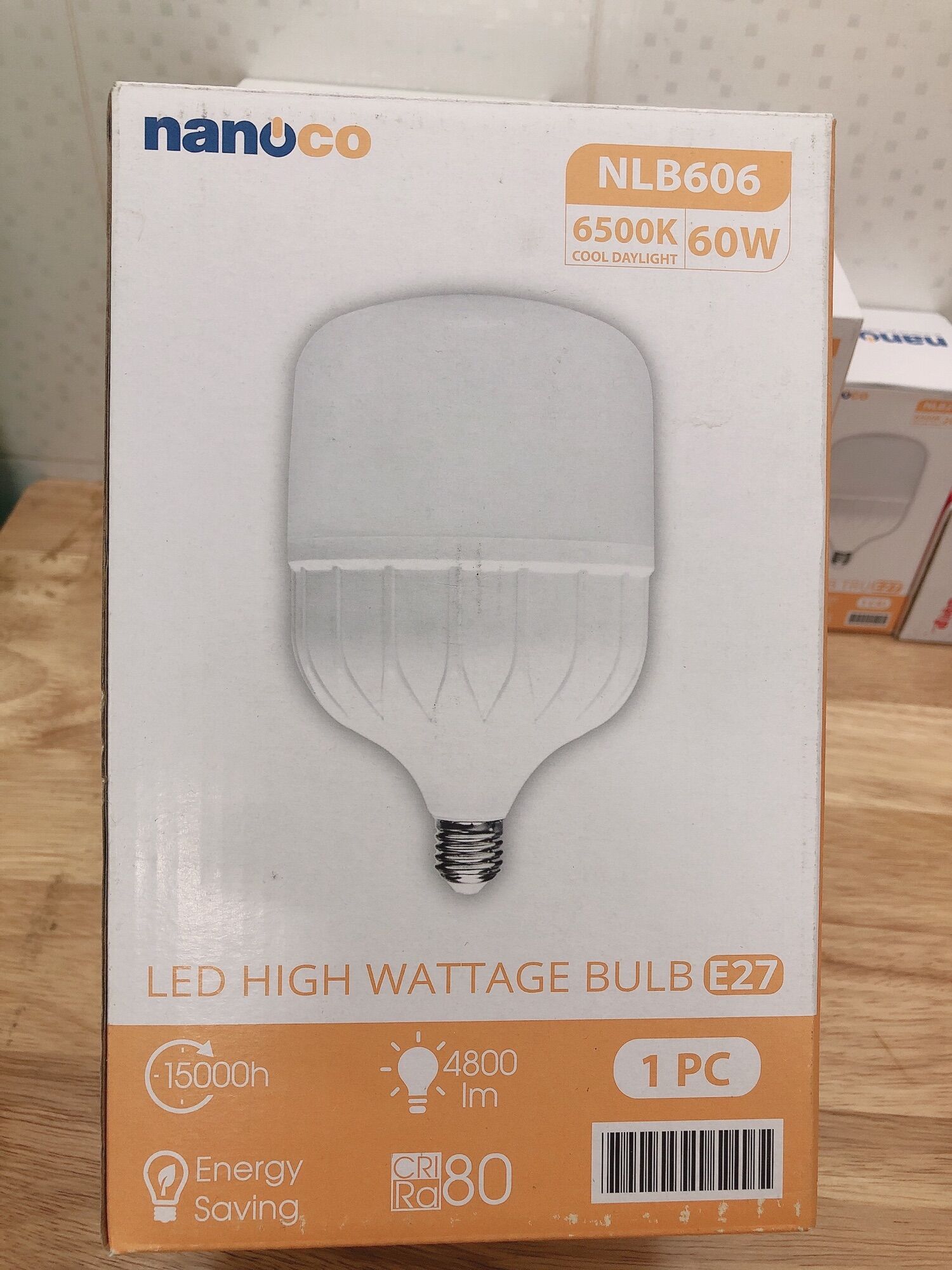 bóng led trụ BULB 20w đến 60w nanoco ánh sáng trắng