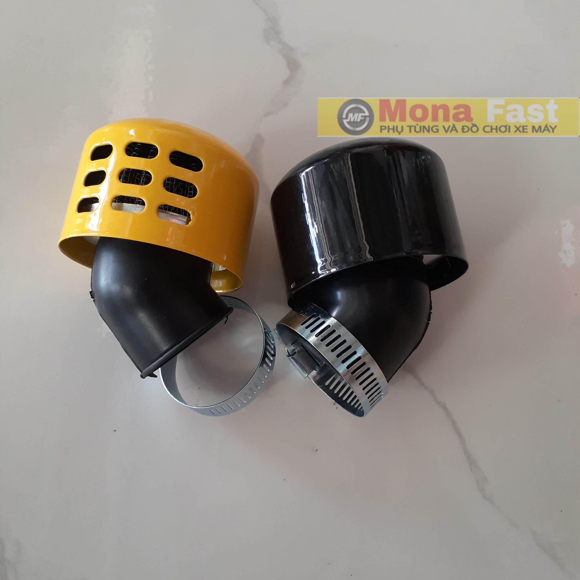 lọc trụ pô e tăng tốc chụp kim loại màu gắn Cub, Dream, Wave, Si50 (màu ngẫu nhiên)