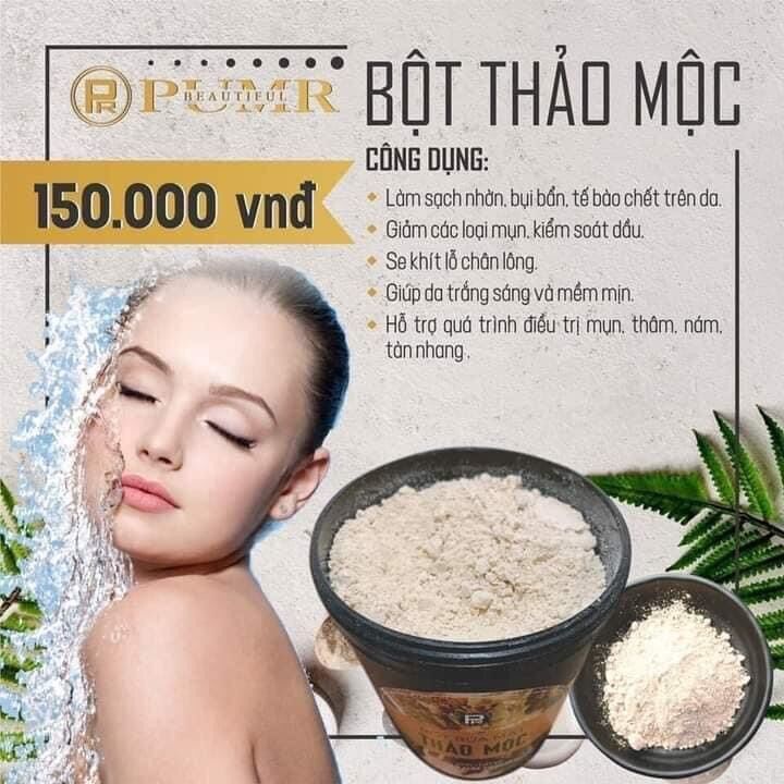Bột rửa mặt thảo mộc pumr hàng chuẩn