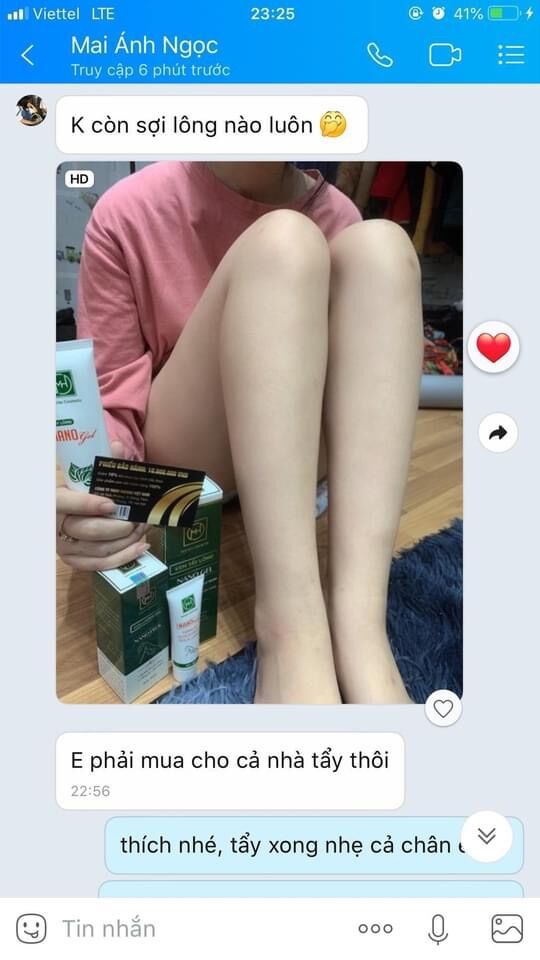 Kem tẩy lông nano gel