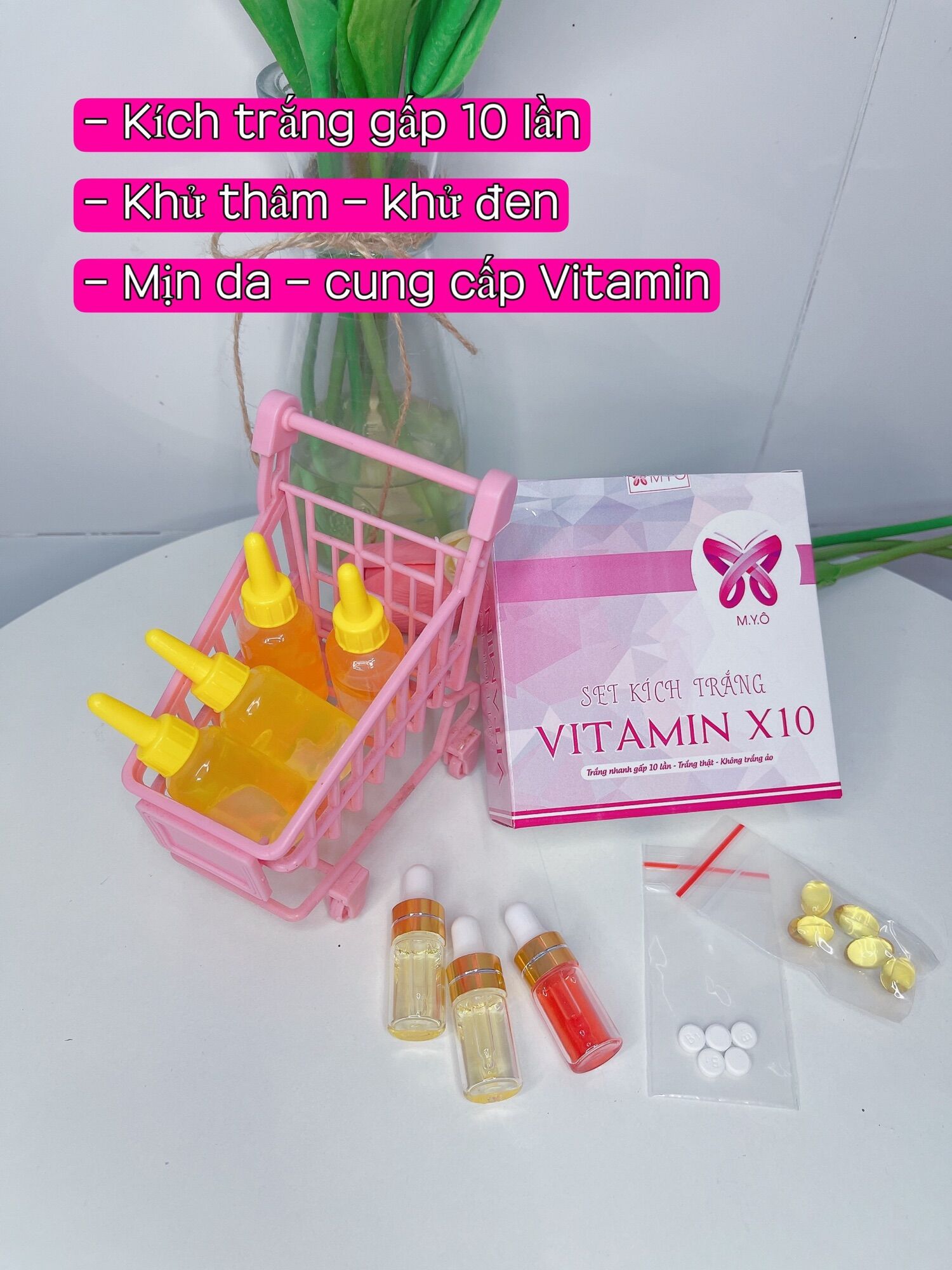 KÍCH TRẮNG X10 MYÔ ( tặng kèm quà )