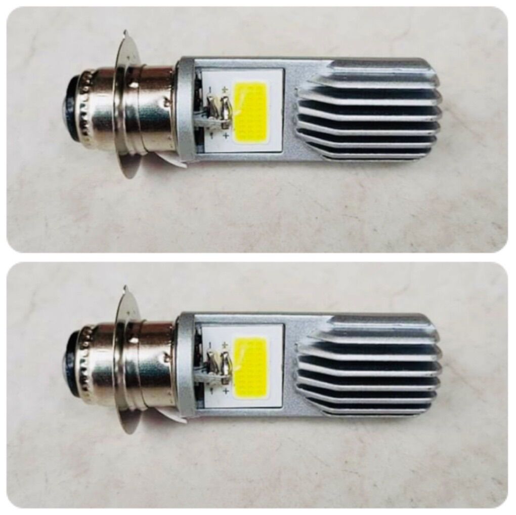 Đèn led 2 tim cao cấp cho xe wave 2 bóng siêu sáng - giá 1 đôi