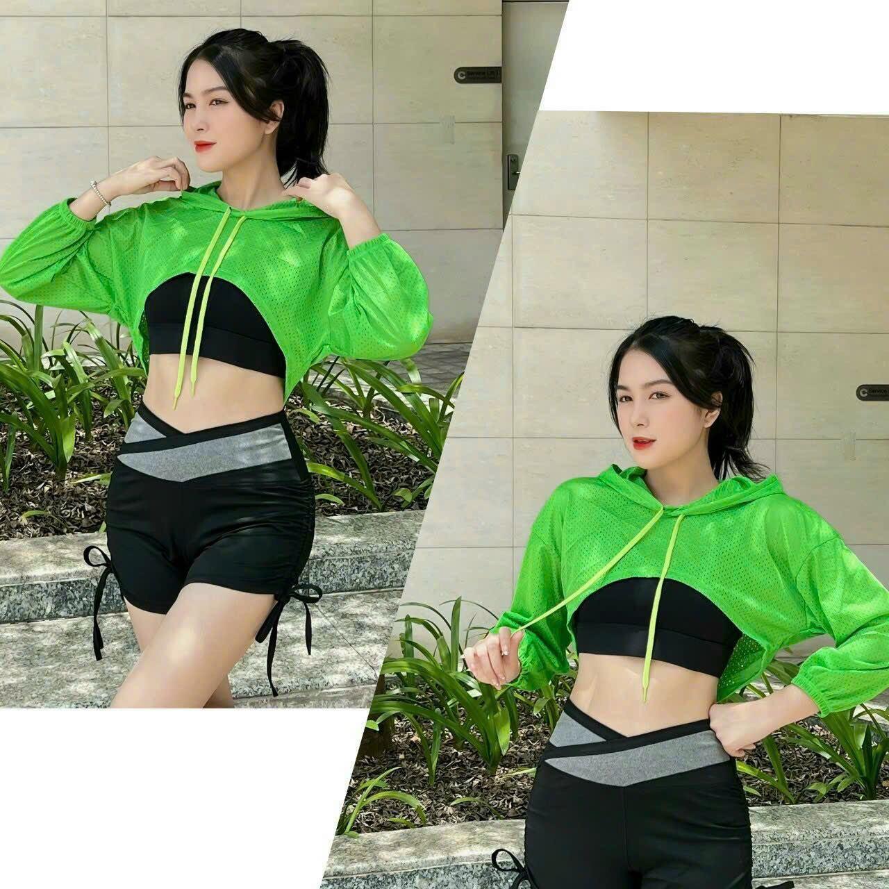 Áo tank nữ crotop có mũ nữ