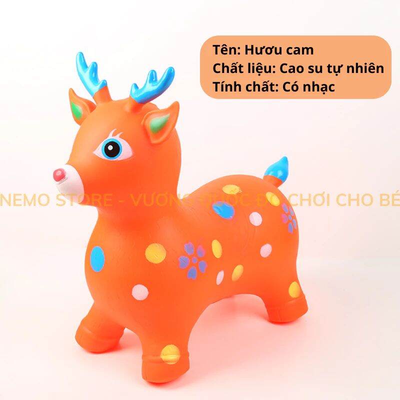 Thú nhún nai có nhạc cho bé