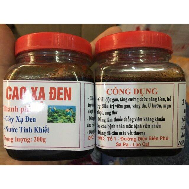 200g hộp cao xạ đen