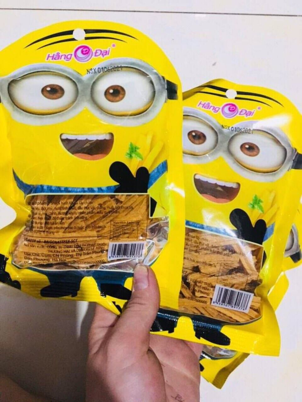 Snack minion khoai ngon